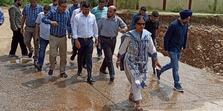 Comm Secy HUDD conducts extensive tour of rain-affected areas of Jammu City