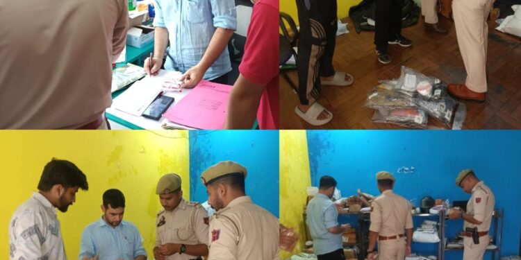 Drug Control Officer and Police inspect courier services in Ramban to curb trafficking