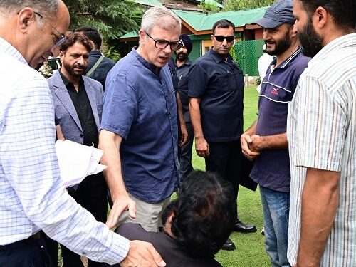 CM Omar Abdullah meets public at Raabita Outreach Office
