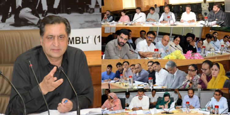 Committee on Government Assurances holds meet at Srinagar, reviews progress on assurances of Health department