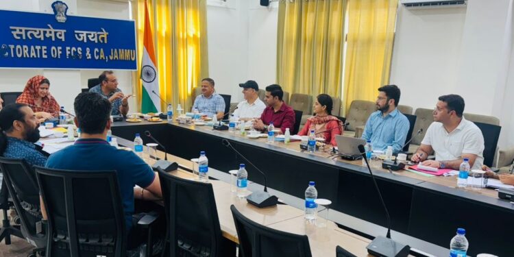 Commr Secy FCS&CA reviews availability, distribution of essential commodities across Jammu division