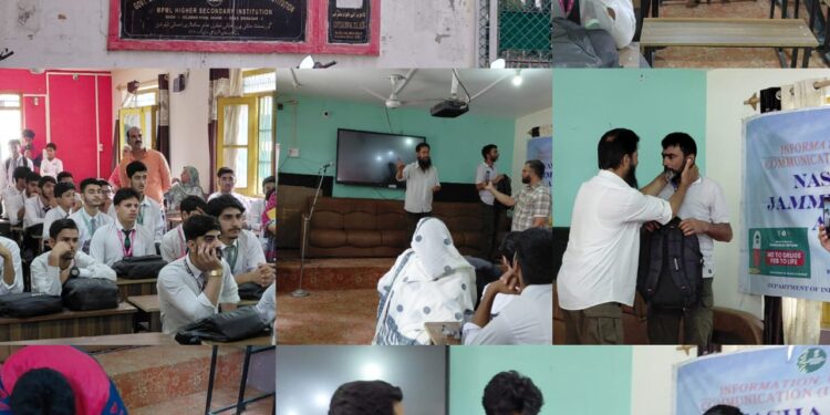 Cultural Unit Srinagar holds anti-drug awareness prog’s at GHSS Palapora, MPML HSS Bagh-i-Dilawar Khan