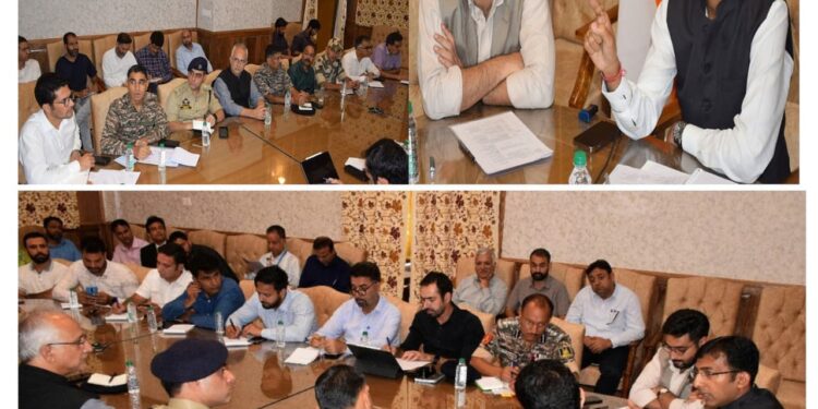 Div Com Anshul Garg reviews arrangements for the visit of Parliamentary Standing Committee on Home Affairs