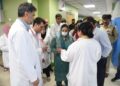 Sakeena Itoo visits Lal Ded Hospital, B&J Hospital, Peadtric Hospital, SMHS Hospital Srinagar