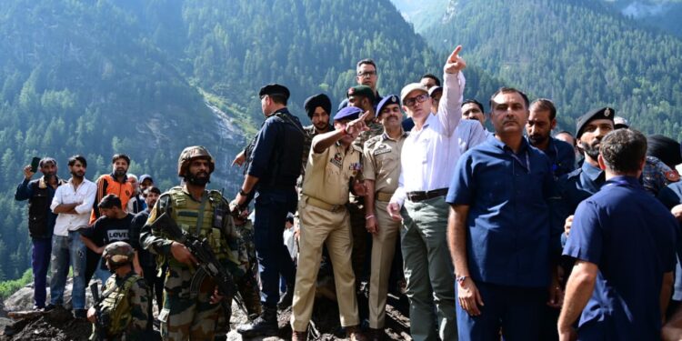 CM Omar Abdullah visits cloudburst-hit Chashoti village, announces relief, rehabilitation measures