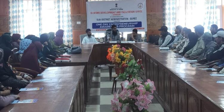 MSMEs Field office Srinagar organises entrepreneurship awareness program at Dawar Gurez