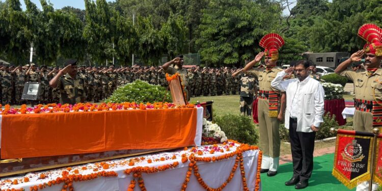 Satish Sharma pays homage to BSF Constable Rajib Nunian