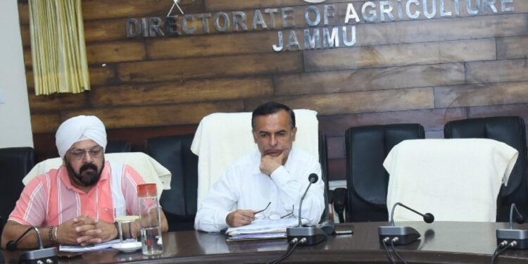 Director Agriculture reviews progress of agricultural schemes in Jammu Division