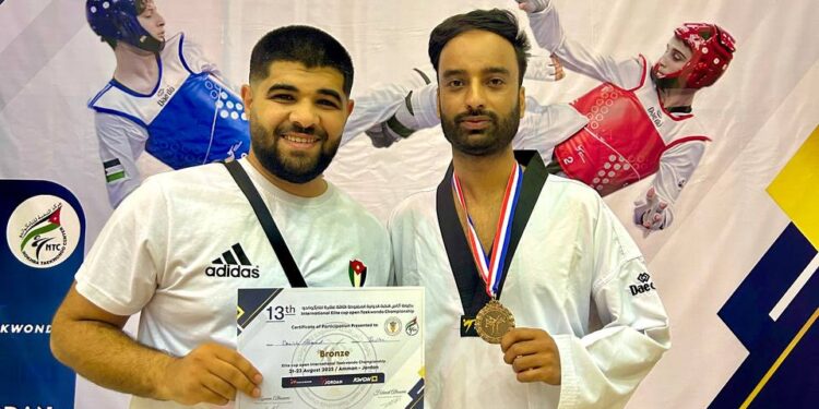 Danish Manzoor from B’la wins Bronze for India at 13th Elite Cup International Taekwondo Championship in Jordan