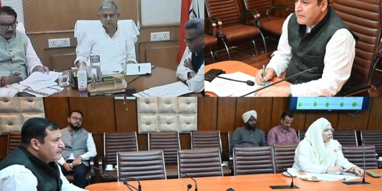 Javid Dar attends virtual meeting with Union Minister on strengthening of Dairy & Animal Husbandry Sector