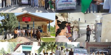Farmers exposure visit flagged-off from Bandipora to MLRI Mansbal