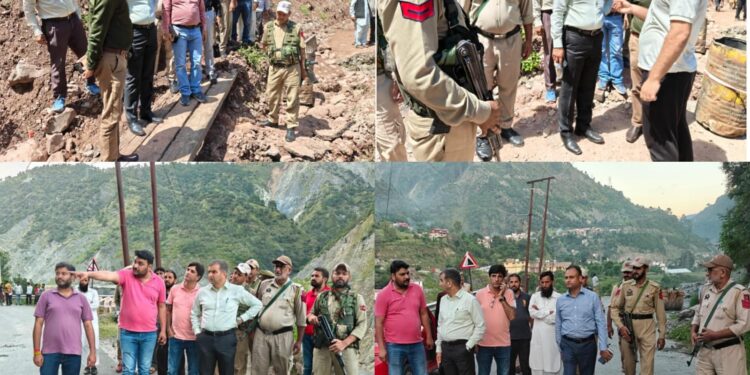DC Ramban inspects Pernote Bridge, Karol–Maitra–Gool Road restoration works