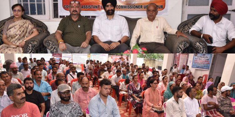 Mega awareness programme held at ALC Office Udhampur under Sewa Parv