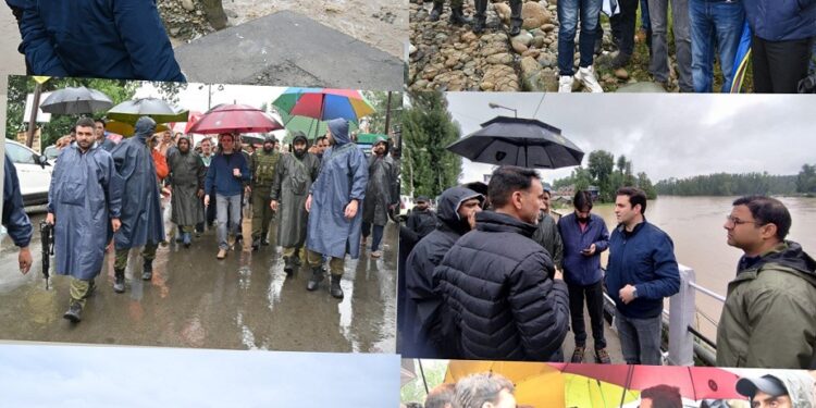 Incessant rains: DC Kulgam visits several areas, takes spot appraisal of current situation