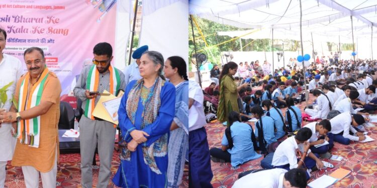 500 Artists participate in Viksit Bharat – “Sewa Parv” Artist Camp organized by JKAACL, NZCC