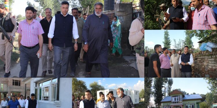 DC Budgam visits Zoonipora breach site; reviews relief & rehabilitation efforts