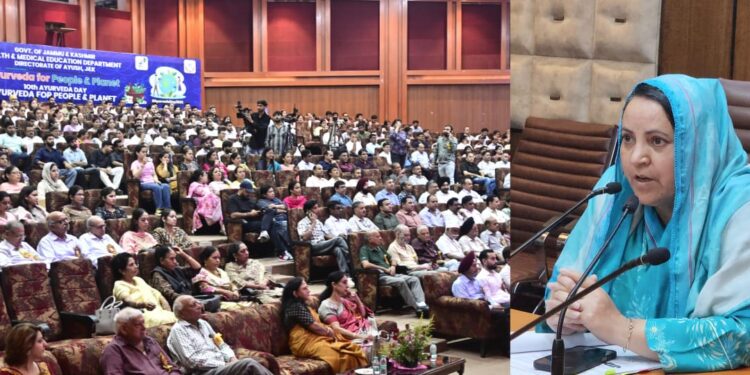 Sakeena Itoo addresses 10th National Ayurveda Day celebrations