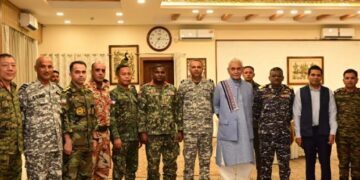 Lieutenant Governor Interacts with Officers Attending NDC Course