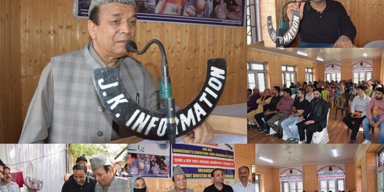 Speaker inaugurates mega awareness camp for Artisans at Nagam Budgam