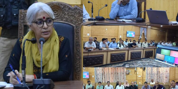 DC Bandipora reviews winter stocking, Helicopter services for Gurez