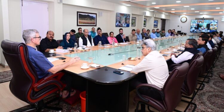CM Omar Abdullah chairs high-level meeting to review flood situation in Kashmir valley