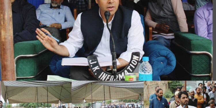 DC Budgam holds public darbar at Khag