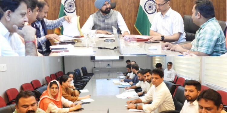 DC Doda reviews progress of restoration work on flood affected Irrigation assets