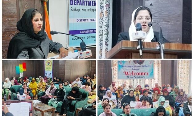 DLSA Srinagar Empowers Widows through awareness on Welfare Schemes