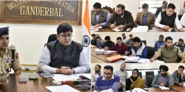 DC Ganderbal chairs district level NCORD Committee meeting