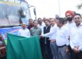 Satish Sharma flags off group of progressive farmers from Chamb for exposure visit to KVK R.S Pura Jammu