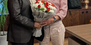 Satish Sharma interacts with BCCI President
