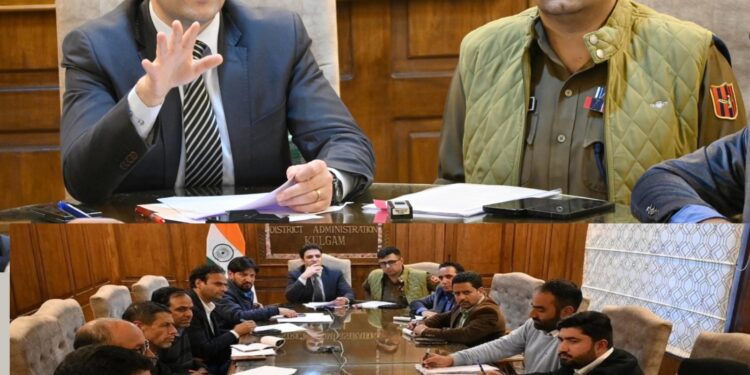 DC Kulgam chairs Monthly District-Level NCORD meeting
