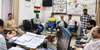 ARO Migrants Udhampur interacts with representatives of Political Parties to boost migrant voter participation in 27-Budgam AC Bye-Elections