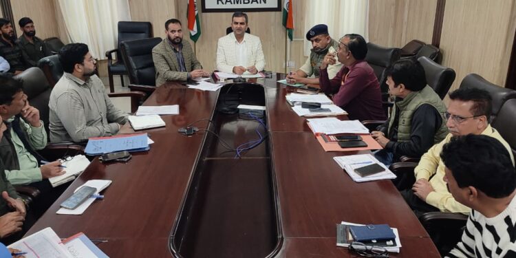 DC Ramban reviews implementation of Road Safety Measures