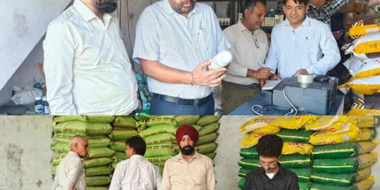 Law Enforcement Wing conducts rigorous inspections of Agri-Input Centres in Samba