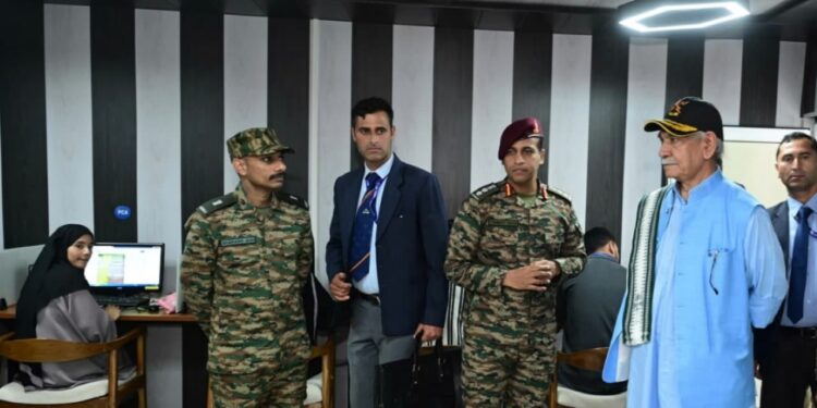 Lieutenant Governor visits Vajr Division’s Roshan Mustaqbil, a youth empowerment centre at Zangli, Kupwara