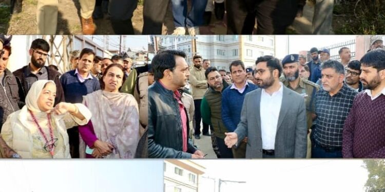 DC Srinagar visits SMHS and Super Specialty Hospitals to review Traffic Decongestion & Management measures