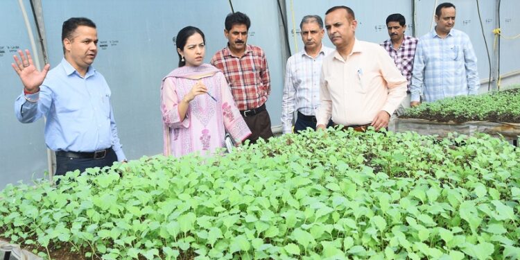 IAS Anmol Rathore visits Directorate of Agriculture Jammu