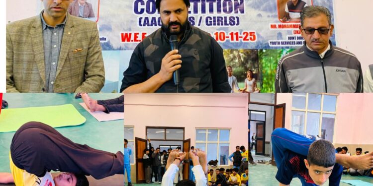 Inter-District UT Level Yoga competition inaugurated at Indoor Stadium Baramulla