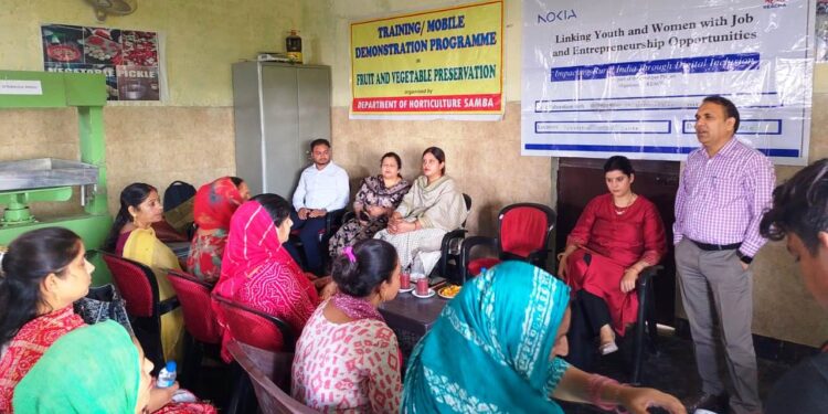 Director Horticulture inaugurates processing unit at Samba