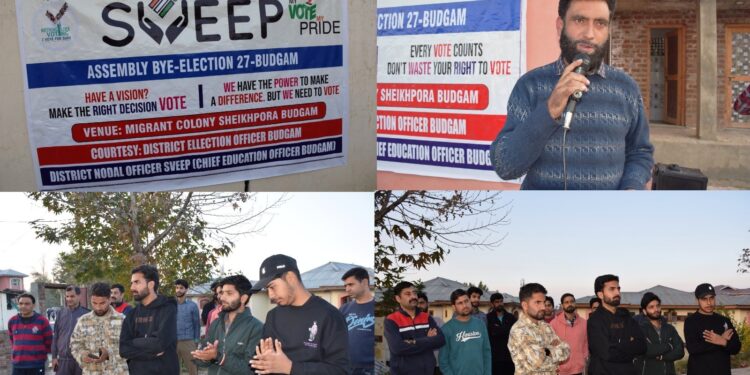 Awareness Programme on Ethical Voting held at Sheikhpora Migrant Colony under SVEEP initiative