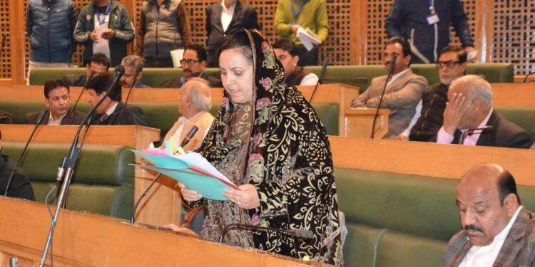 Question Hour in LA Drug De-addiction centres functional in J&K: Sakeena Itoo