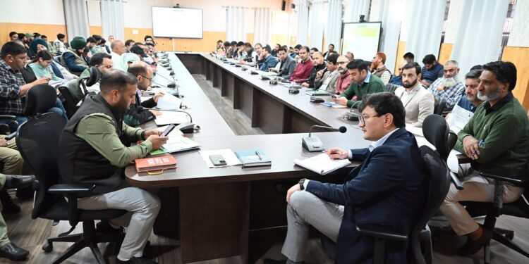 DC Baramulla reviews Progress of Developmental Works under District Capex 2025–26