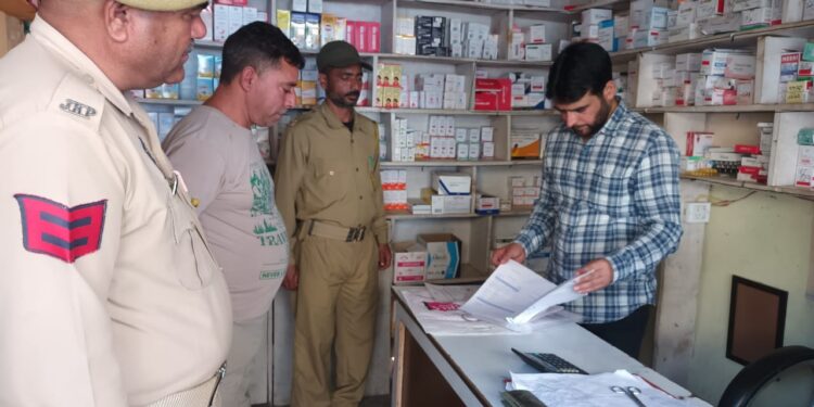Joint drive conducted in Ukhral to enforce drug control regulation