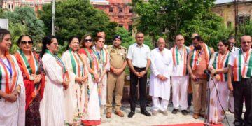 Div Com attends commemorative event on Gandhi Jayanti organised by Gandhi Global Family