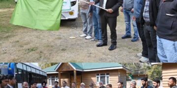 VWC Members of Zainapora flagged Off to Exposure Visit to Model Spring Shed in Seer Hamdan