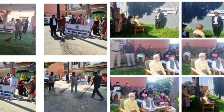 DLSA Budgam organises swachhta prog for Clean & Green district on Gandhi Jayanti