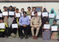 SSP Ramban encourages women trainees at SBI RSETI’s certificate distribution event