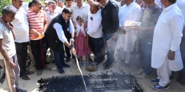 Satish Sharma conducts extensive development tour of Chhamb Constituency