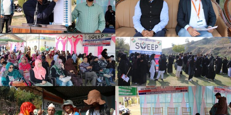 District Admin Budgam organises Voters’ Fair under SVEEP at Behisht-e-Zehra park